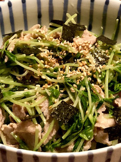 簡単!マヨぽん豚しゃぶ豆苗サラダ-レシピのメイン写真