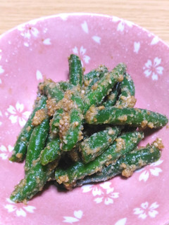 冷凍で!いんげんのごまあえ-レシピのメイン写真