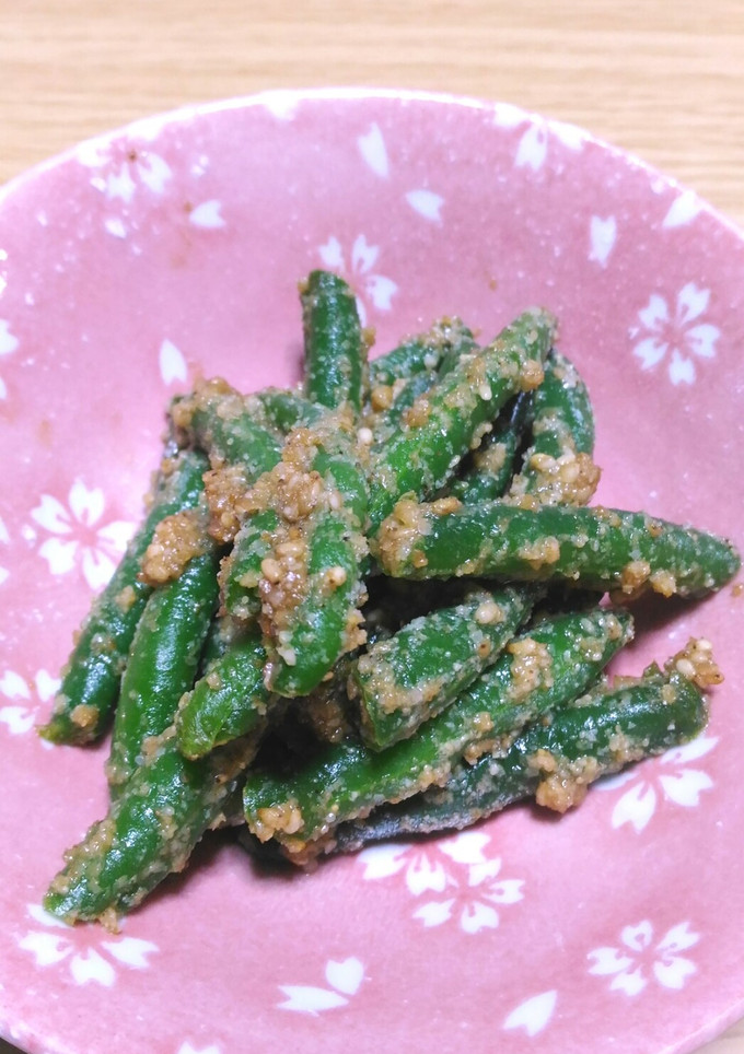 冷凍で！いんげんのごまあえ-レシピのメイン写真
