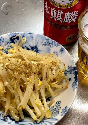 ビールが進む…カレー風味もやし炒め！-レシピのメイン写真
