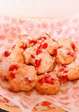 やみつき♡イチゴの生クッキー-レシピのメイン写真