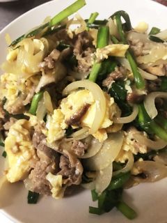 牛肉とニラの卵炒め-レシピのメイン写真