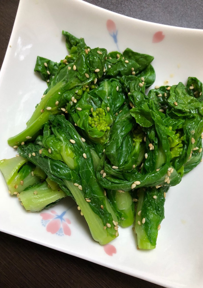 白菜花の胡麻和え♡菜花和え物-レシピのメイン写真