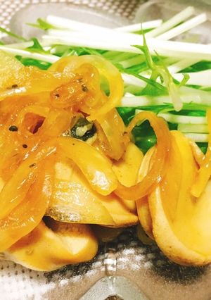 白ミル貝の肝のぽん酢和え-レシピのメイン写真