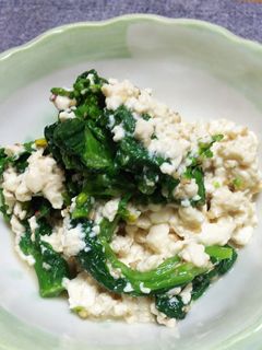 菜の花の白和え-レシピのメイン写真