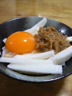 月見長芋たんざくなめたけ-レシピのメイン写真