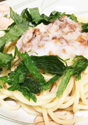 雪割り納豆パスタ-レシピのメイン写真