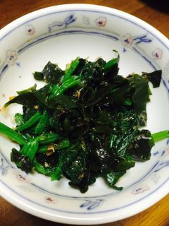 ほうれん草とわかめの和え物-レシピのメイン写真