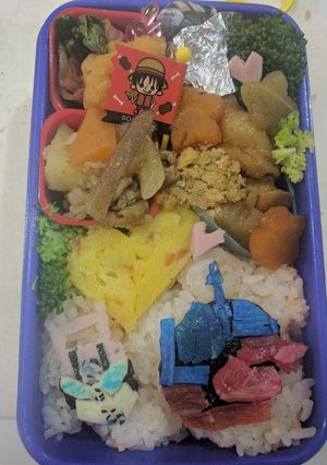 仮面ライダービルド＆ライダードライブ弁当-レシピのメイン写真