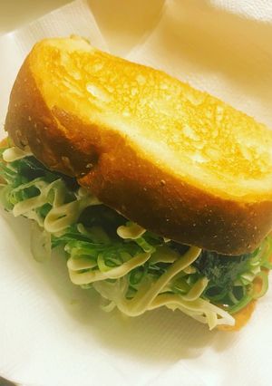 九条ねぎたっぷりのホットサンドイッチ-レシピのメイン写真
