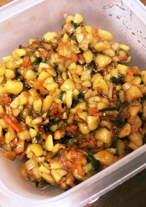 なっとうと野菜の簡単炒め。ご飯のお供。-レシピのメイン写真