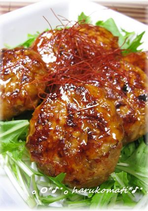 ごぼうシャキシャキ♡鶏つくね-レシピのメイン写真