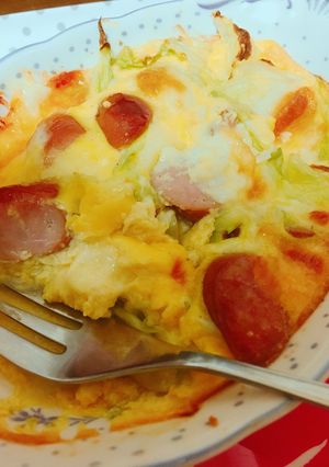 レタスとソーセージキッシュ253カロリー-レシピのメイン写真