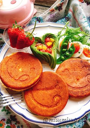 小麦粉、米粉なしのアーモンドパンケーキ-レシピのメイン写真