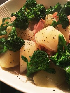 大根★ジャガイモ&ベーコンの洋風煮物-レシピのメイン写真