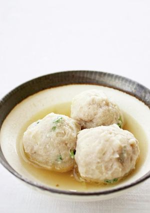 鍋・スープに【ふわトロ鶏団子】-レシピのメイン写真