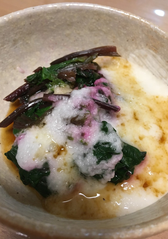 ほうれん草のおひたし☆とろろがけ-レシピのメイン写真