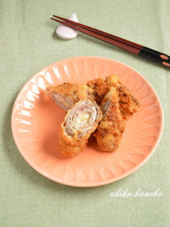 豚肉の梅チーズ揚げ(おからパウダー)-レシピのメイン写真