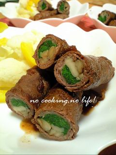 レッツ♪春菊♪肉巻き♪-レシピのメイン写真