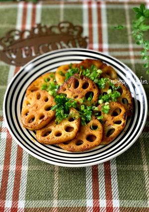 れんこんのカレー風味焼き-レシピのメイン写真
