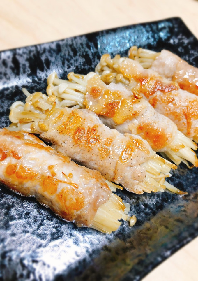 THEシンプルなえのきの豚肉巻き♡-レシピのメイン写真