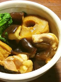 生きくらげ、菜の花、鳥肉の治部煮-レシピのメイン写真
