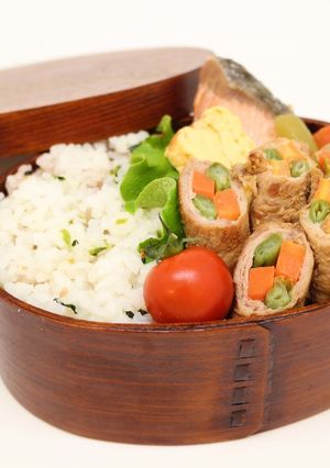 お弁当にも大活躍 !! 春野菜の肉巻き-レシピのメイン写真