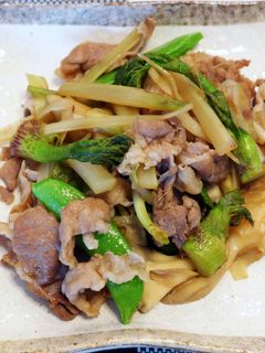豚肉とウドの炒めもの-レシピのメイン写真