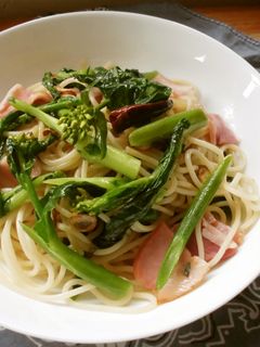 のらぼう菜のパスタ♪-レシピのメイン写真