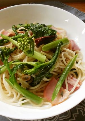 のらぼう菜のパスタ♪-レシピのメイン写真
