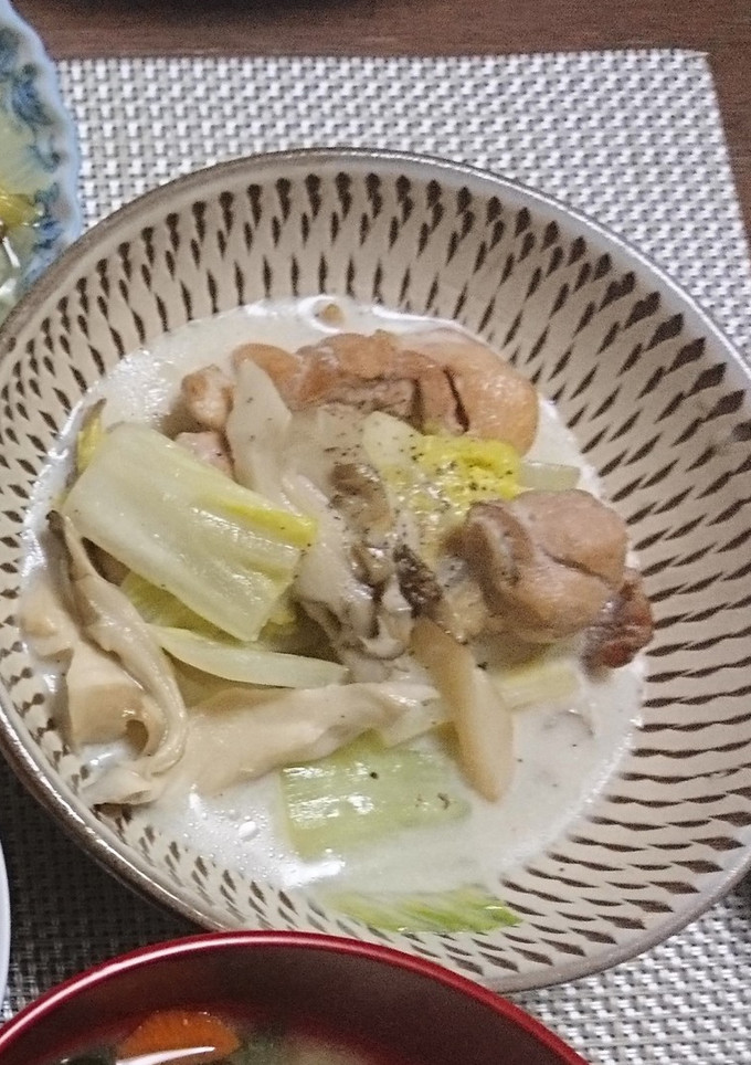 白菜と鶏肉の中華風クリーム煮-レシピのメイン写真