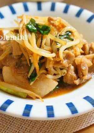 節約♪ご飯が進む肉ニラもやし炒め-レシピのメイン写真