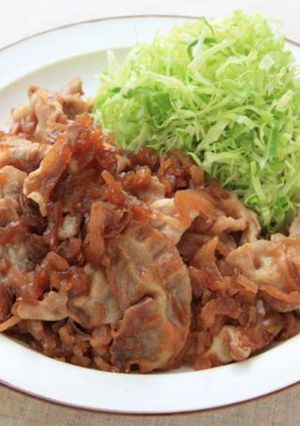 たまねぎたっぷり豚しょうが焼き-レシピのメイン写真