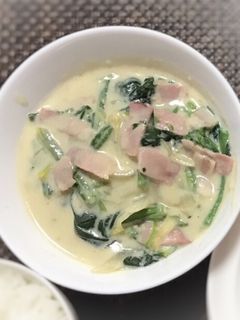 お母さんのほうれん草のクリーム煮-レシピのメイン写真
