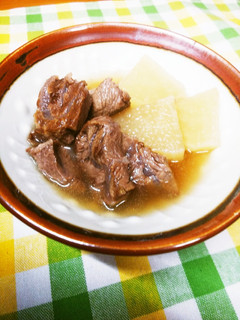 圧力鍋で時短!牛すね肉と大根の煮込み♪-レシピのメイン写真