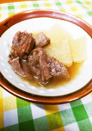 圧力鍋で時短！牛すね肉と大根の煮込み♪-レシピのメイン写真