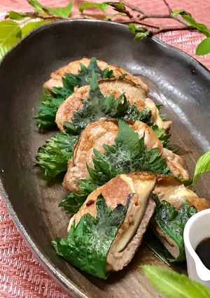 豚肉＆椎茸＆チーズのサンド焼き-レシピのメイン写真
