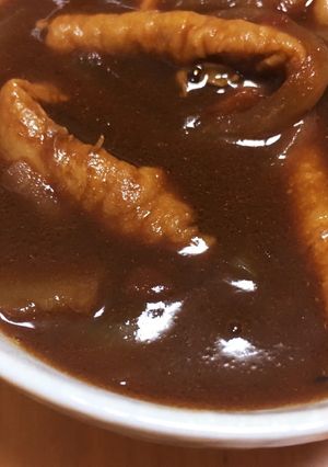 鶏皮でハヤシライス！-レシピのメイン写真