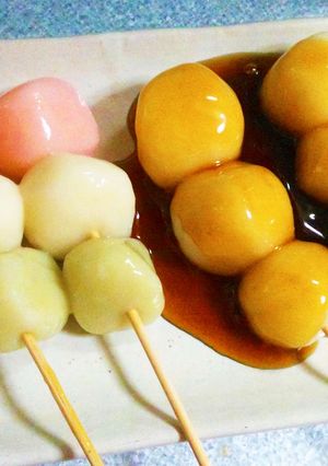 豆腐で☆お花見団子-レシピのメイン写真