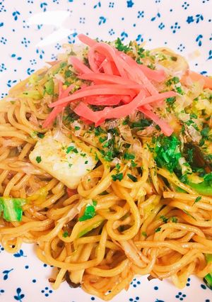 出し殻昆布入りイカ焼きそば〜-レシピのメイン写真