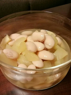 【離乳食中期~】白花豆とりんごの甘煮-レシピのメイン写真