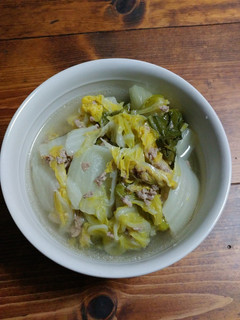 白菜とミンチ肉の煮もの-レシピのメイン写真
