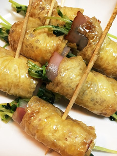 節約おかず★豆苗のベーコン揚げロール!-レシピのメイン写真