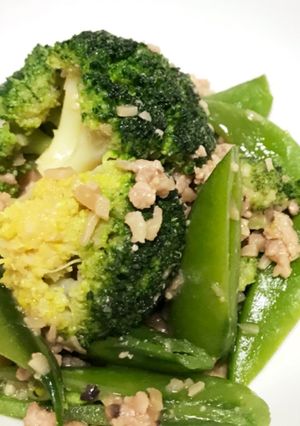 ブロッコリー(春野菜)の肉みそ炒め-レシピのメイン写真