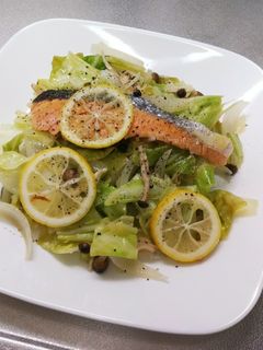 鮭と野菜のガーリックレモンソテー-レシピのメイン写真
