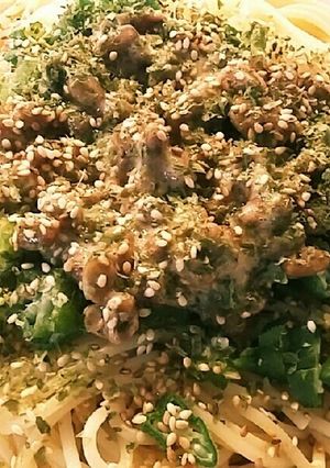 ささっと納豆パスタ バターでコクうま-レシピのメイン写真