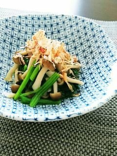 ほうれん草としめじのポン酢和え-レシピのメイン写真