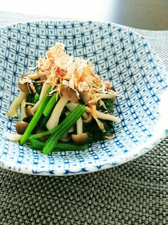 ほうれん草としめじのポン酢和え-レシピのメイン写真
