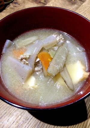 簡単豚汁〜〜旨味アップ&減塩？-レシピのメイン写真