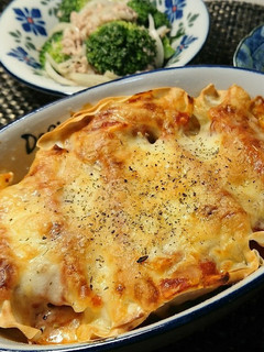 楽チン♪餃子deラザニア風-レシピのメイン写真